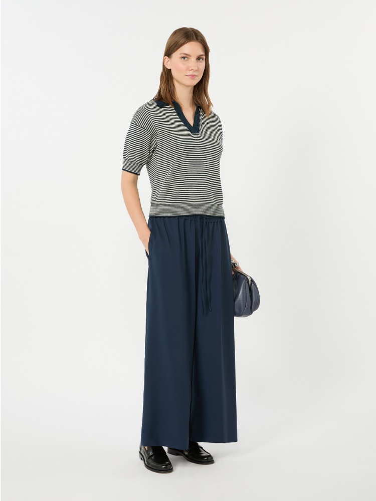 Cotton yarn sweater + NAVY - Max Mara
