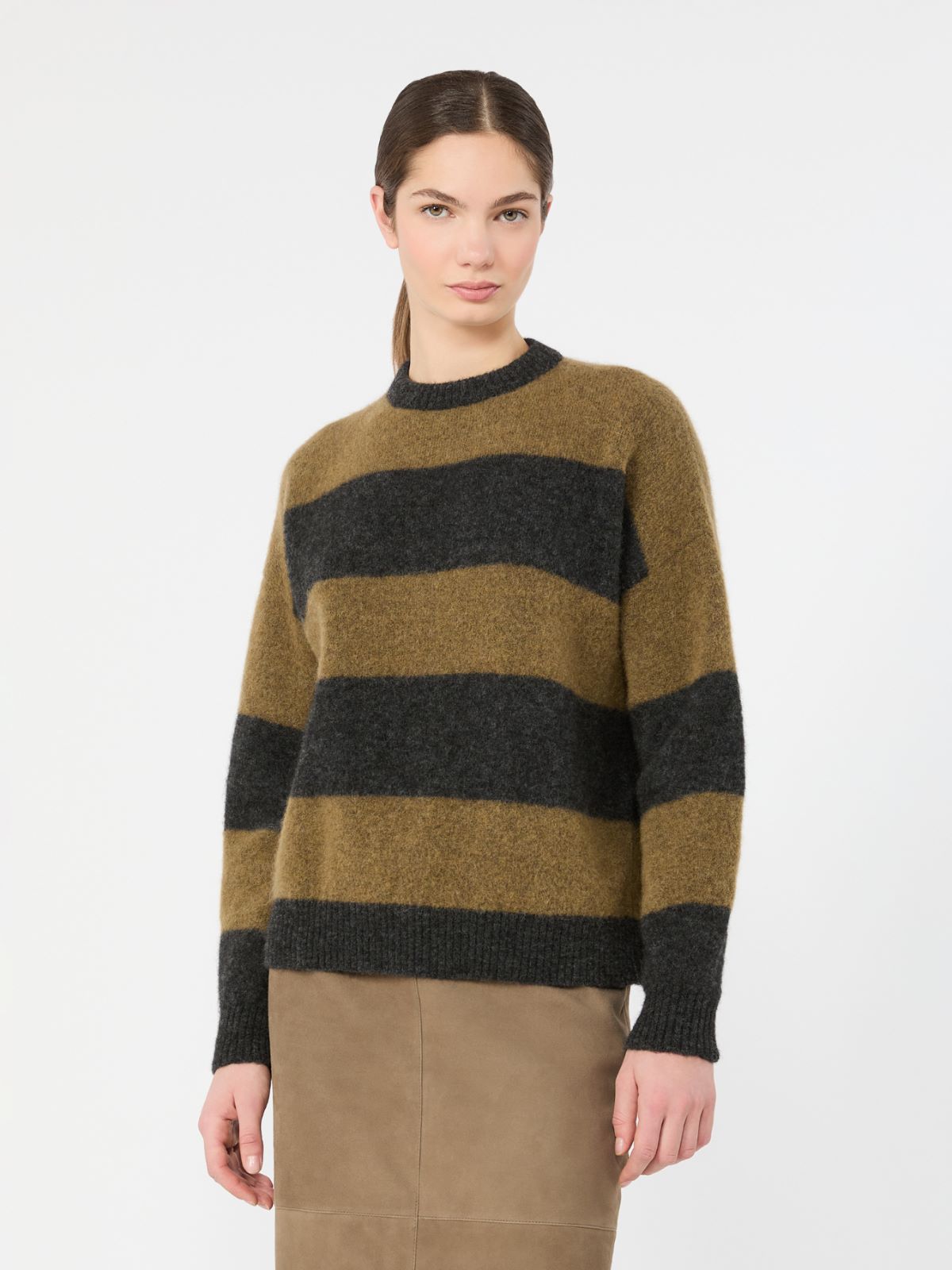 Alpaca and wool blend sweater - KAKI - Max Mara - 2