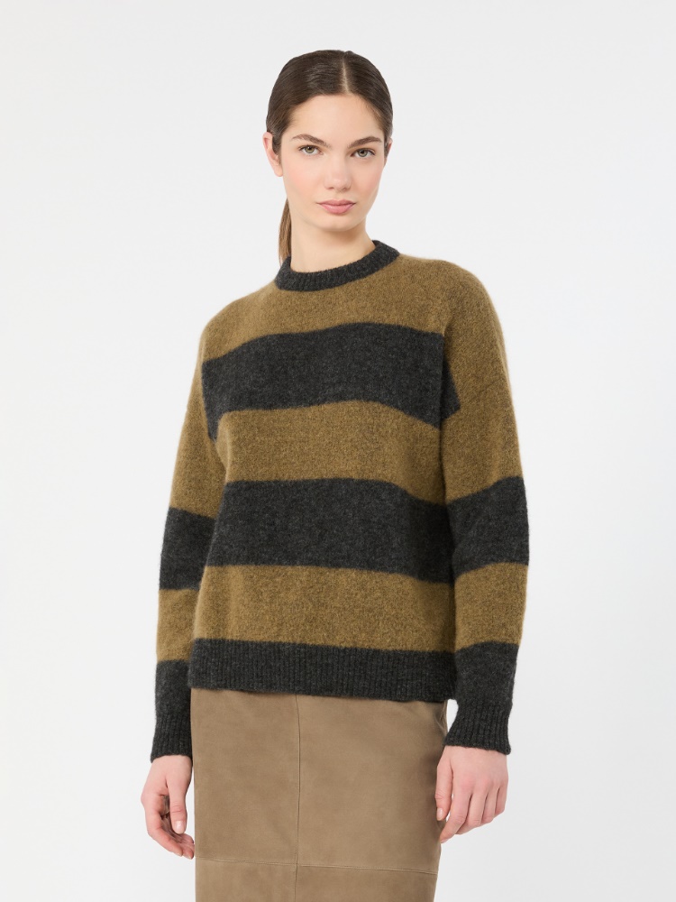Alpaca and wool blend sweater - KAKI - Max Mara - 2