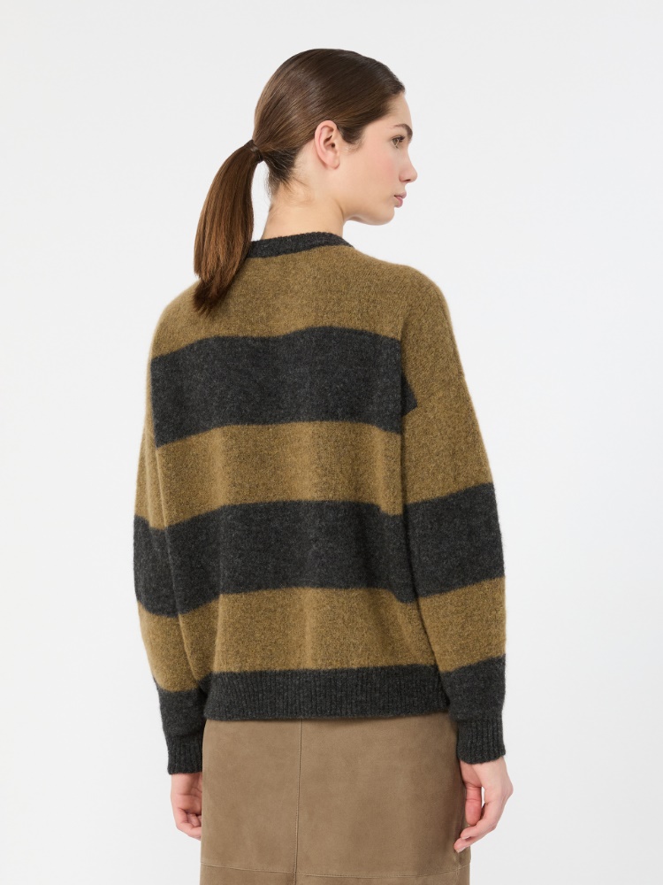 Alpaca and wool blend sweater - KAKI - Max Mara - 3
