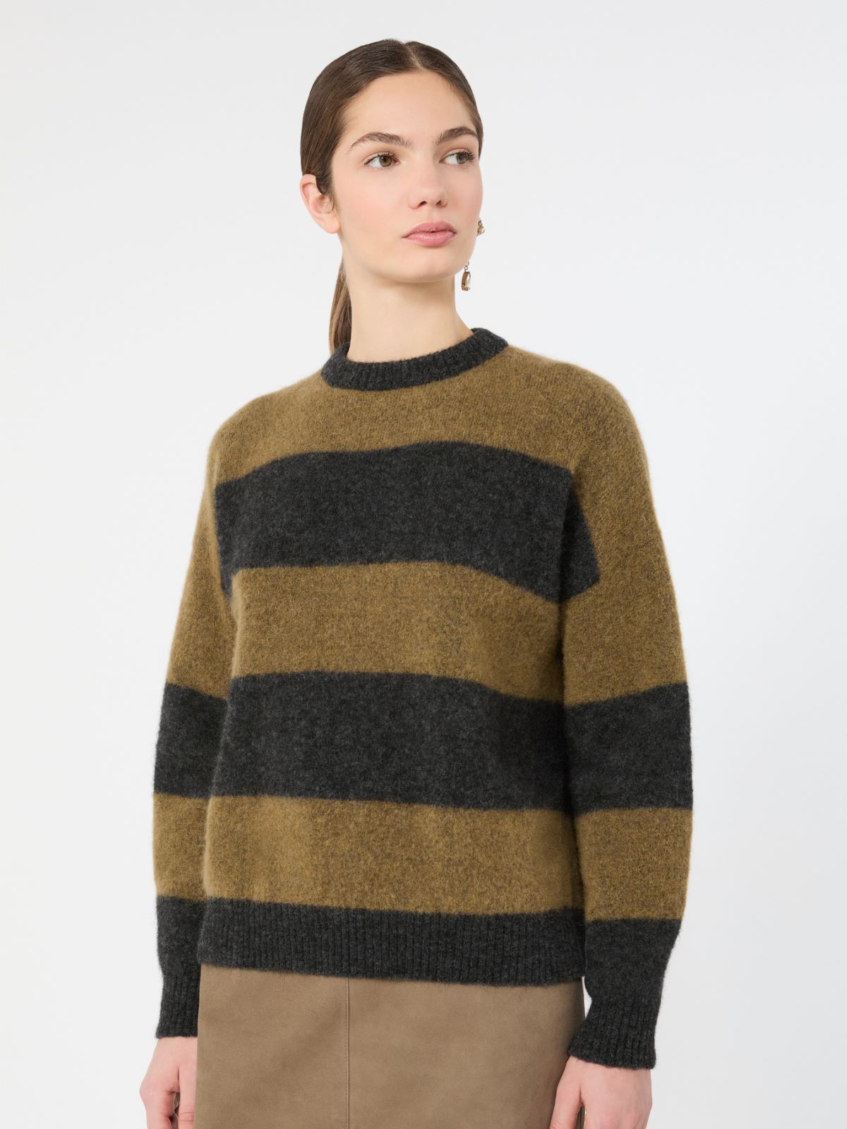 Alpaca and wool blend sweater - KAKI - Max Mara - 4