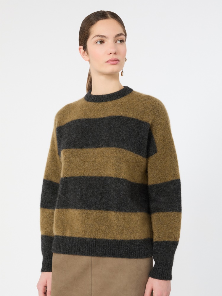 Alpaca and wool blend sweater - KAKI - Max Mara - 4