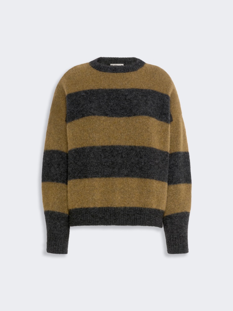 Alpaca and wool blend sweater - KAKI