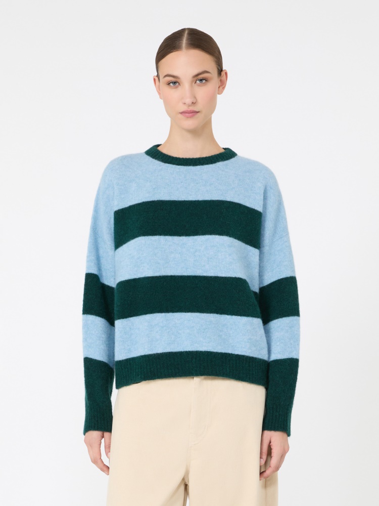 Alpaca and wool blend sweater - LIGHT BLUE - Max Mara - 2