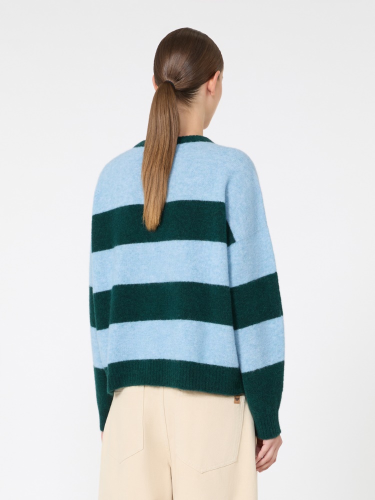 Alpaca and wool blend sweater - LIGHT BLUE - Max Mara - 3