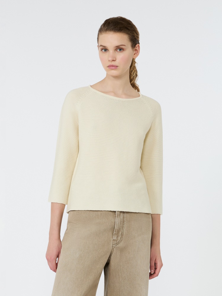 Cotton yarn sweater - ECRU - Max Mara - 2