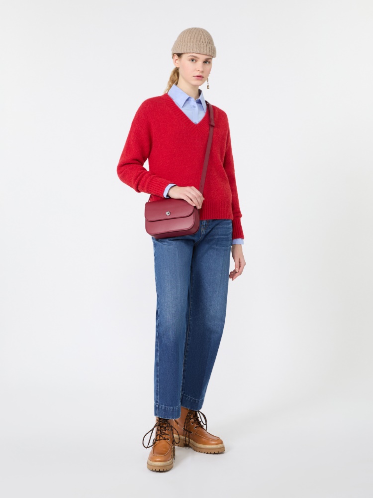 Maglia in filato di alpaca e cotone - ROSSO - Max Mara