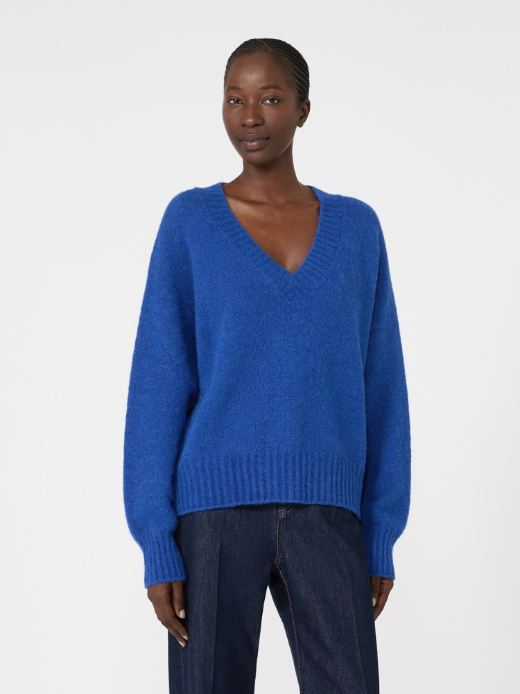 Sweter z przędzy alpaki i bawełny - CHABROWY - Max Mara - 2