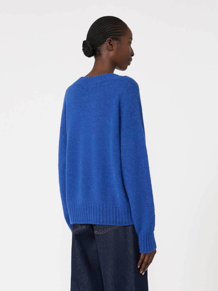 Sweter z przędzy alpaki i bawełny - CHABROWY - Max Mara - 3