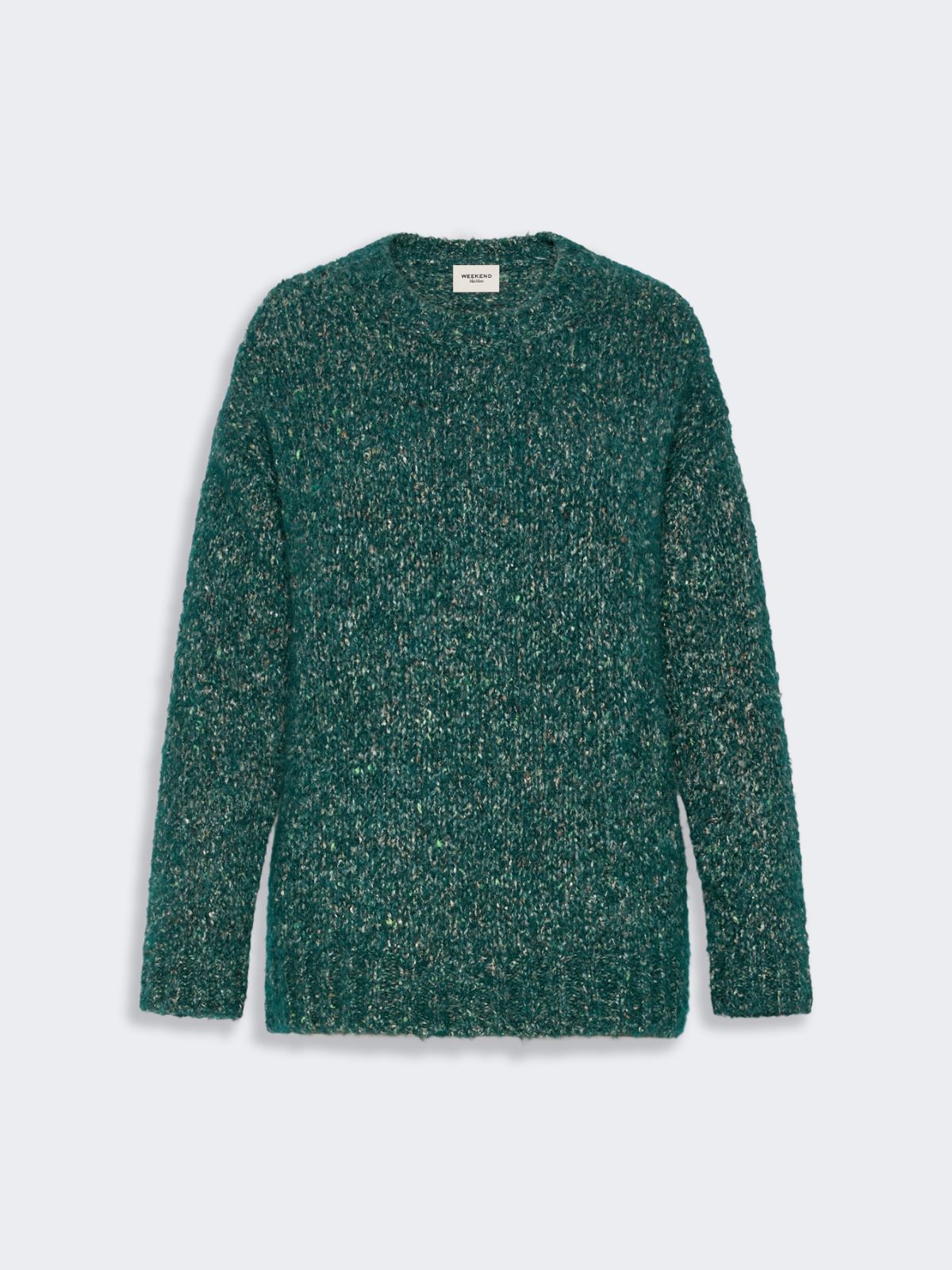 Maglia in mista alpaca, cotone e lana - VERDE SCURO - Max Mara - 5