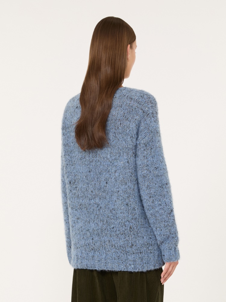 Alpaca, cotton and wool blend sweater - LIGHT BLUE - Max Mara - 3