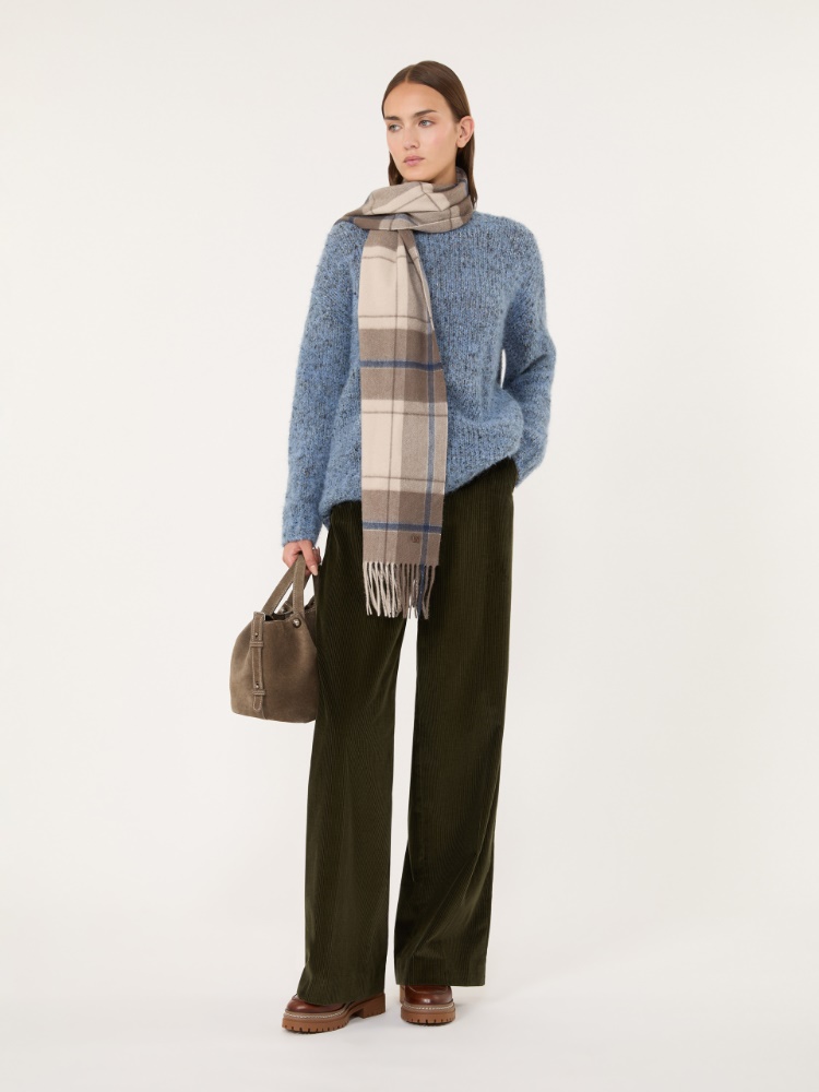 Alpaca, cotton and wool blend sweater - LIGHT BLUE - Max Mara