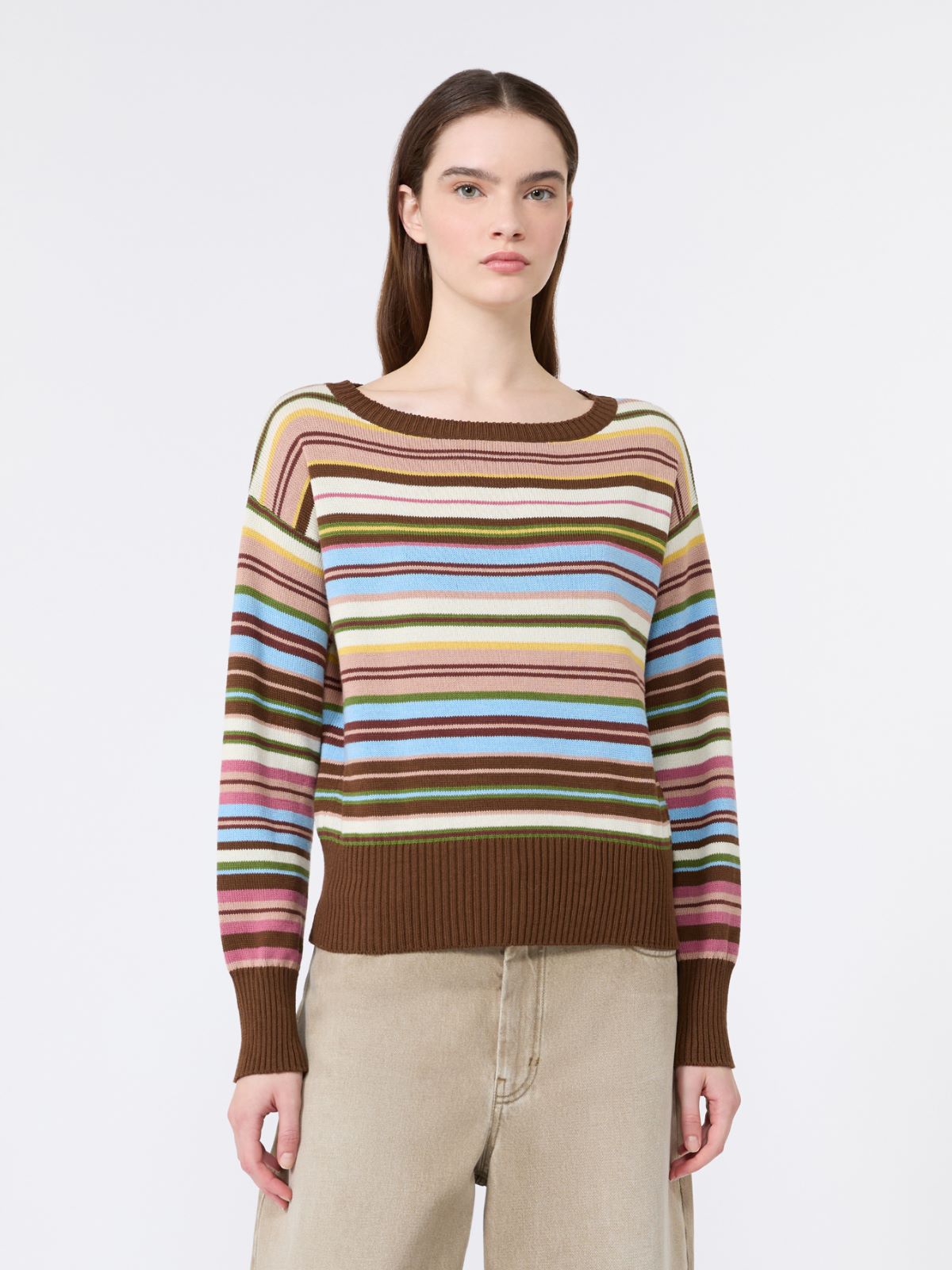 Pure cotton yarn sweater - MULTICOLOUR - Max Mara - 2