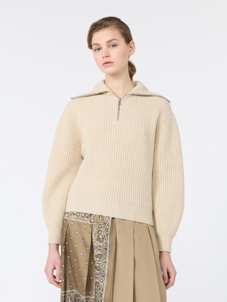 Wełniany golf na zamek - LODOWY - Max Mara - 2