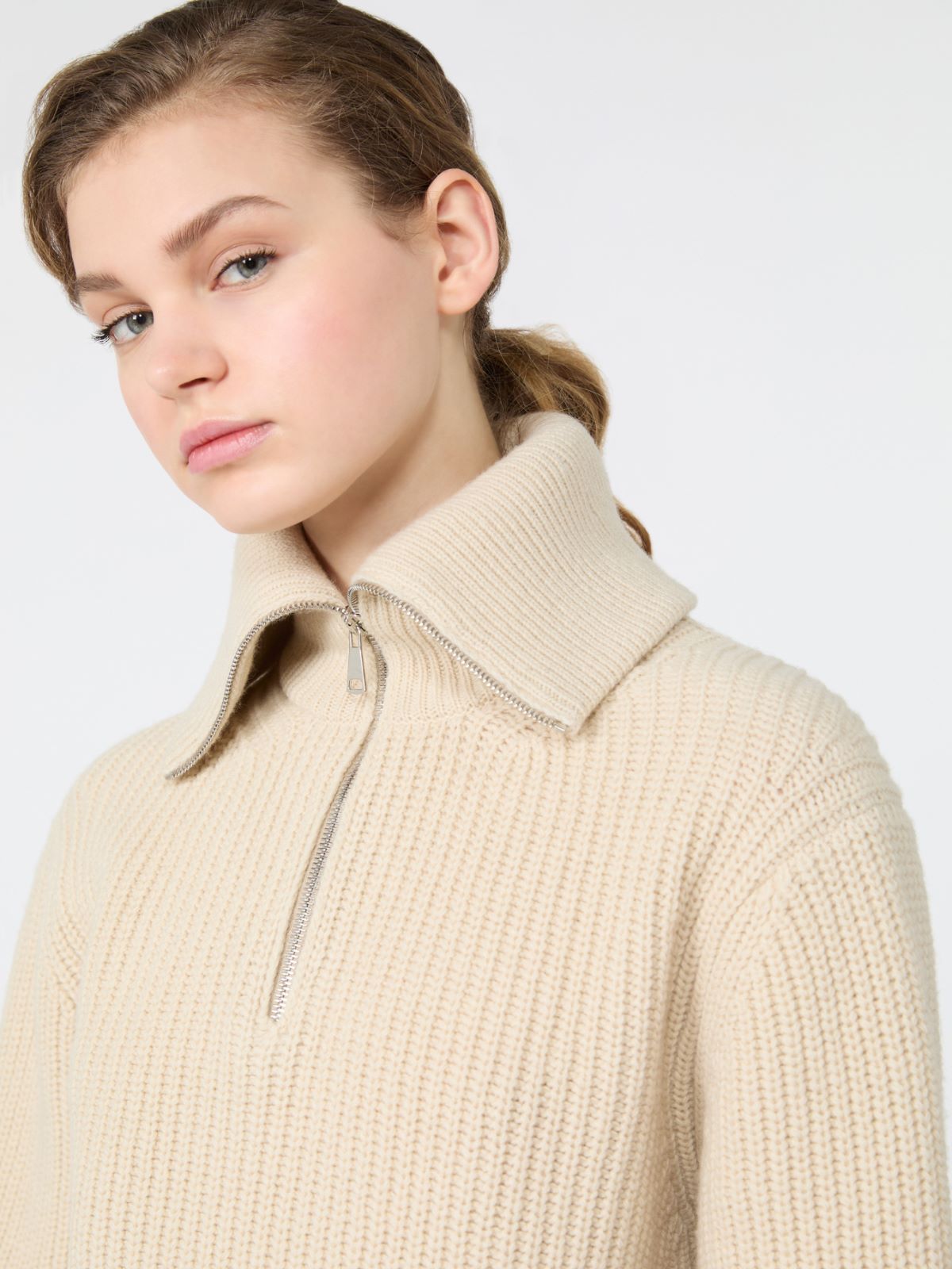 Wełniany golf na zamek - LODOWY - Max Mara - 5