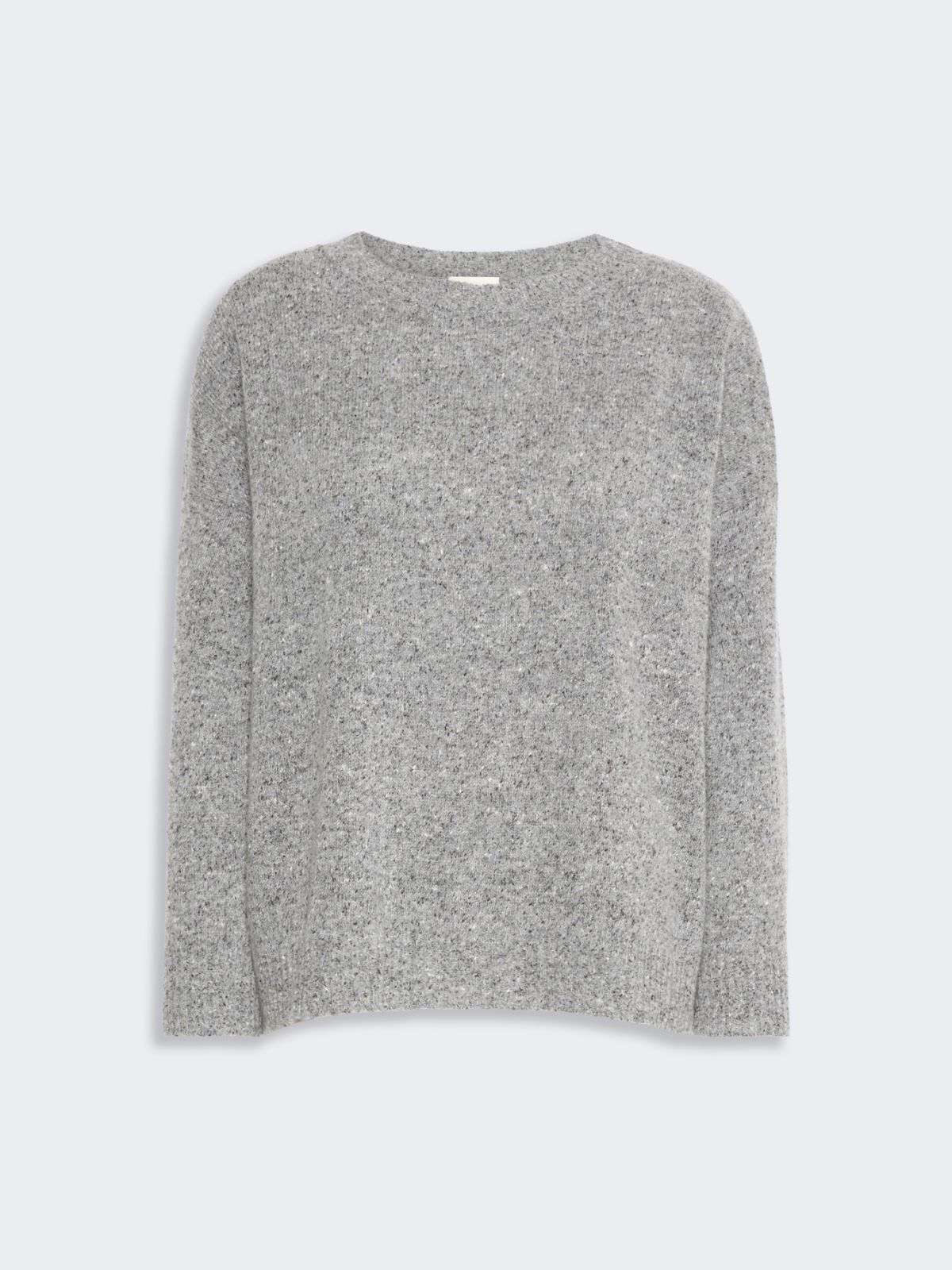 Maglia in mista lana e seta effetto tweed - GRIGIO MEDIO - Max Mara - 5
