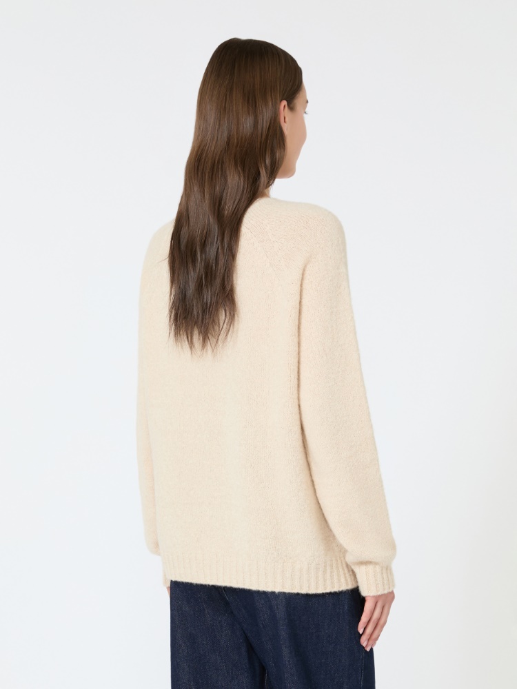 Alpaca and cotton sweater - SAND - 3