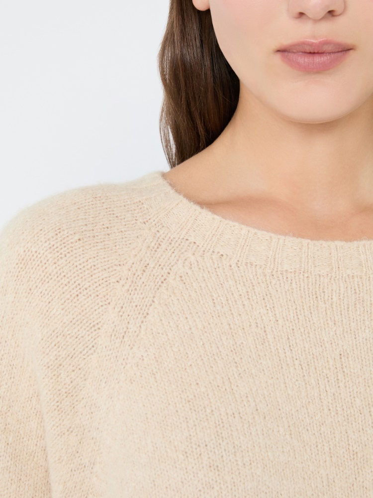Alpaca and cotton sweater - SAND - 5