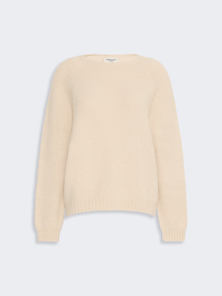 Alpaca and cotton sweater - SAND - 6