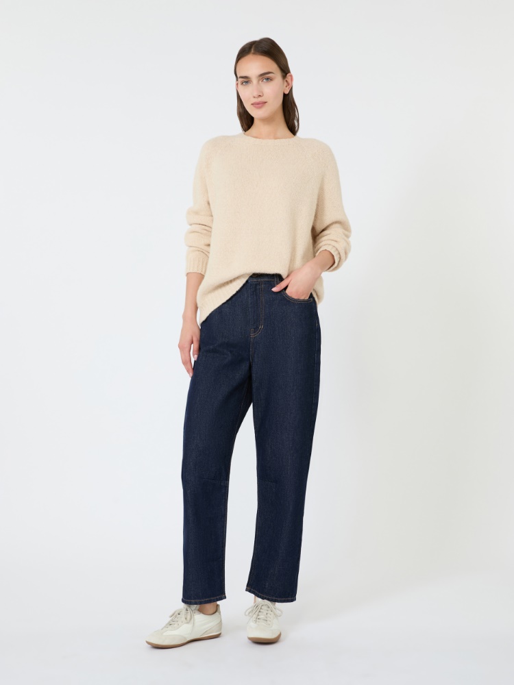 Alpaca and cotton sweater - SAND - 1