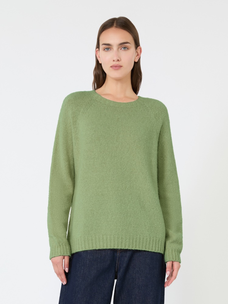 Maglia in alpaca e cotone - VERDE - Max Mara - 2