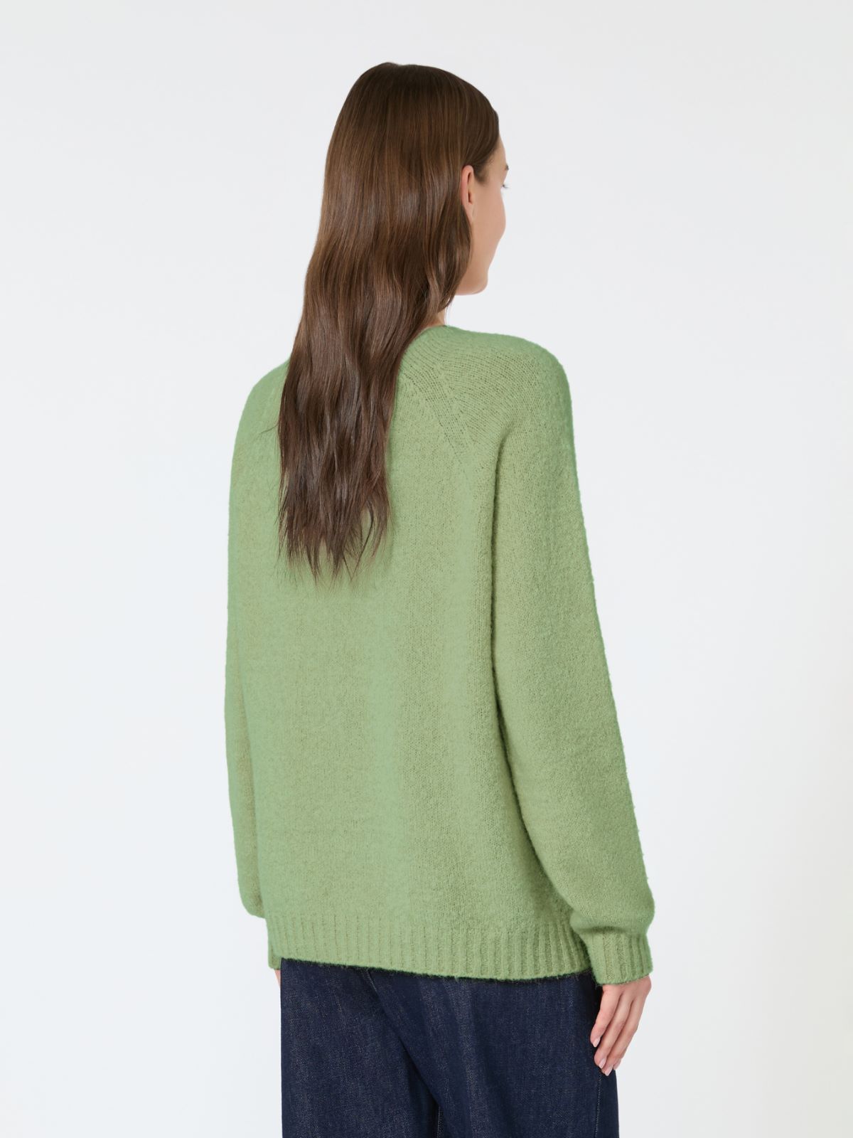 Maglia in alpaca e cotone - VERDE - Max Mara - 3