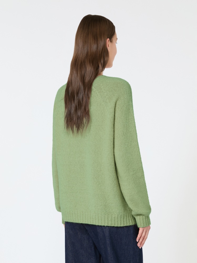 Maglia in alpaca e cotone - VERDE - Max Mara - 3