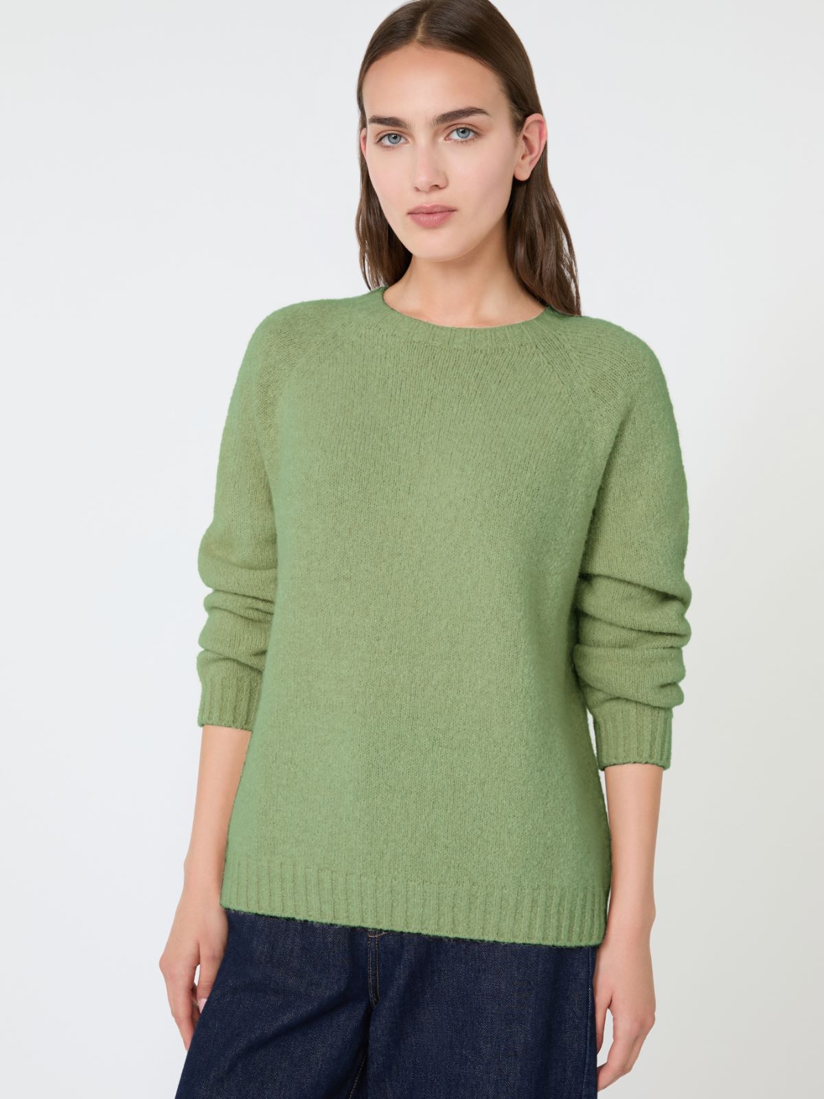 Maglia in alpaca e cotone - VERDE - Max Mara - 4