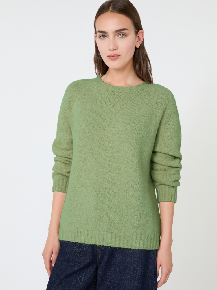 Maglia in alpaca e cotone - VERDE - Max Mara - 4