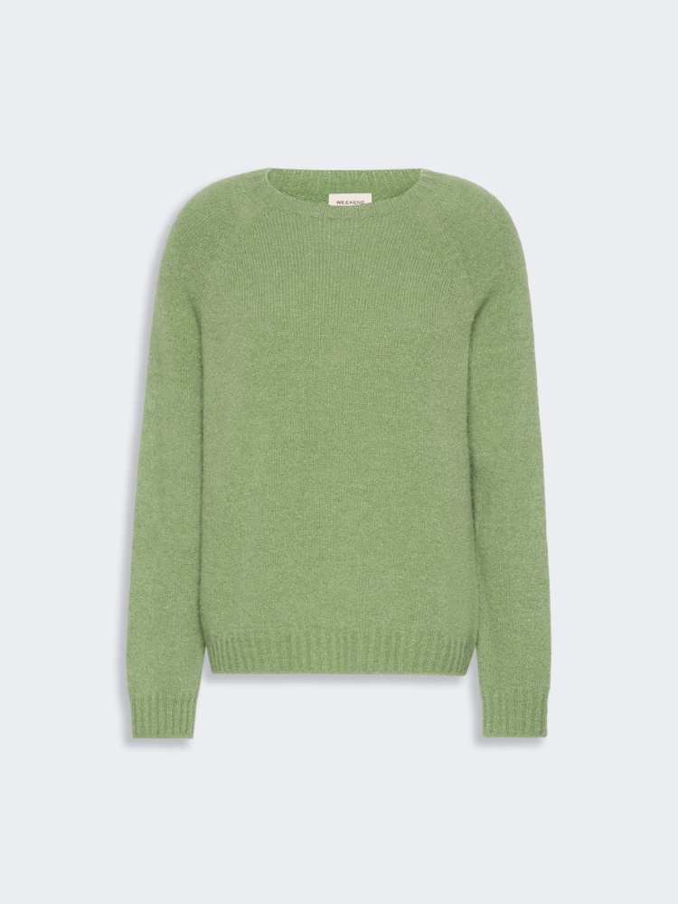 Maglia in alpaca e cotone - VERDE - Max Mara - 5