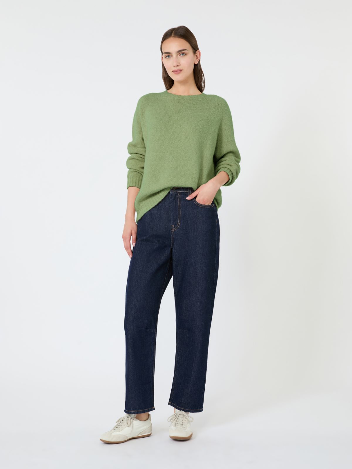 Maglia in alpaca e cotone - VERDE - Max Mara