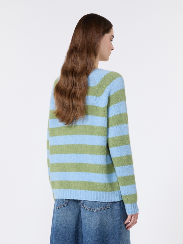 Alpaca and cotton sweater - LIGHT BLUE - 3