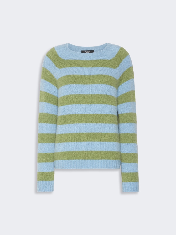 Alpaca and cotton sweater - LIGHT BLUE