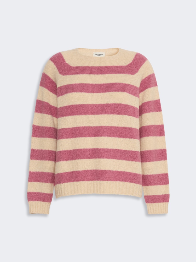 Pullover aus Alpaka und Baumwolle - HIMBEERE