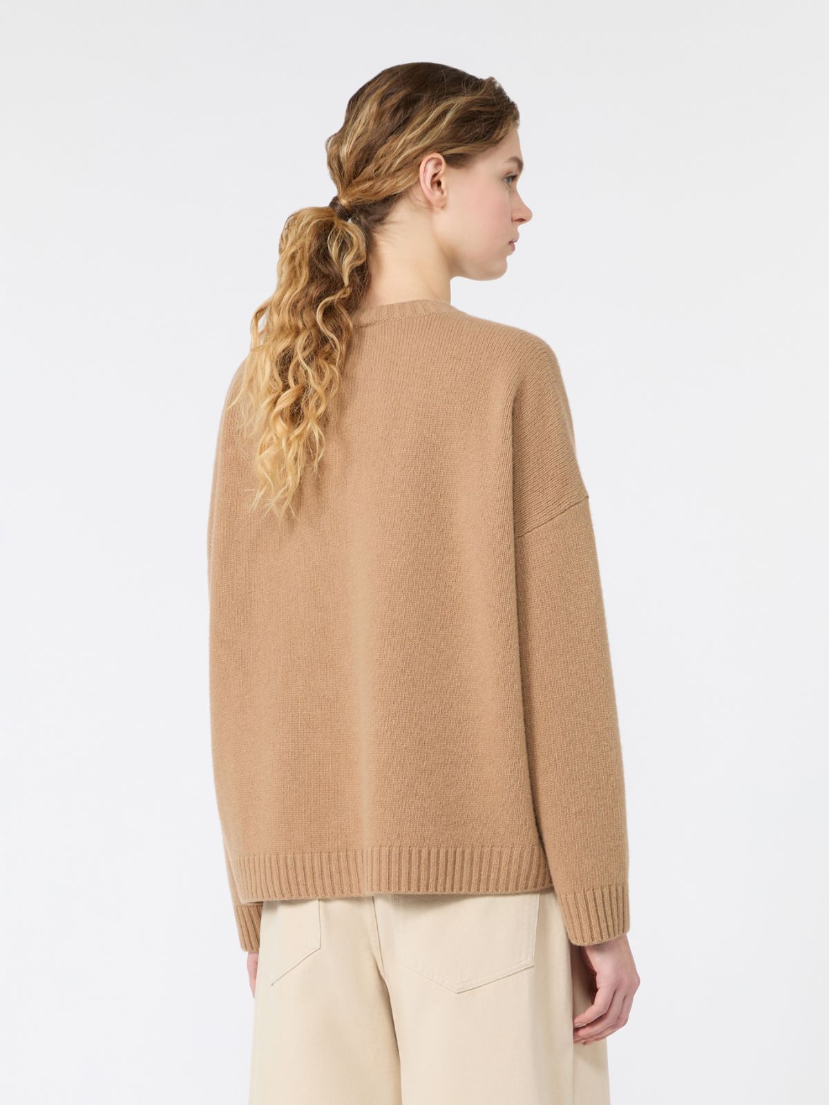 Weiter Pullover aus Wolle - KAMEL - Max Mara - 3