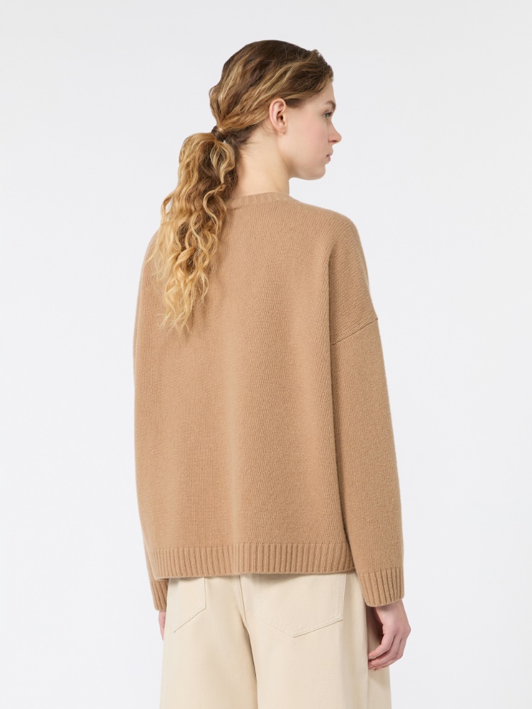 Weiter Pullover aus Wolle - KAMEL - Max Mara - 3
