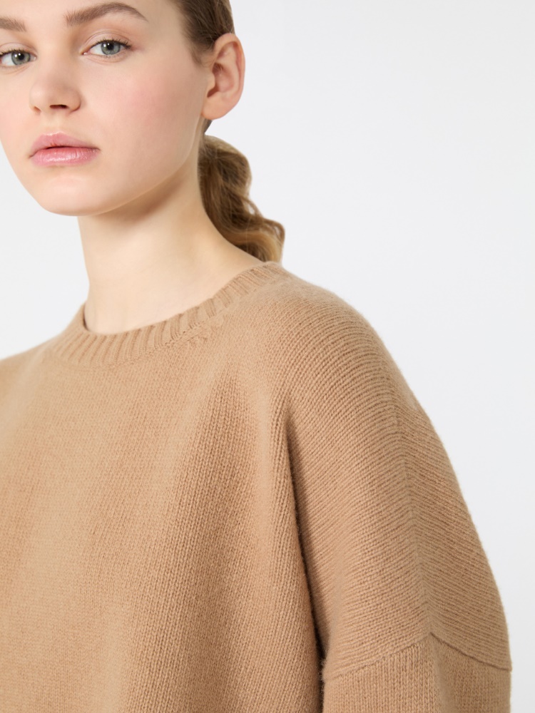 Weiter Pullover aus Wolle - KAMEL - Max Mara - 5