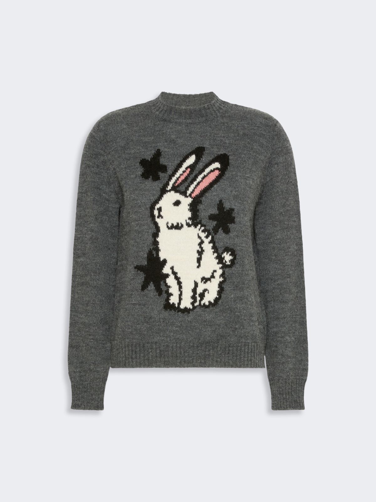 Alpaca and wool-blend yarn sweater - MEDIUM GREY - Max Mara - 5