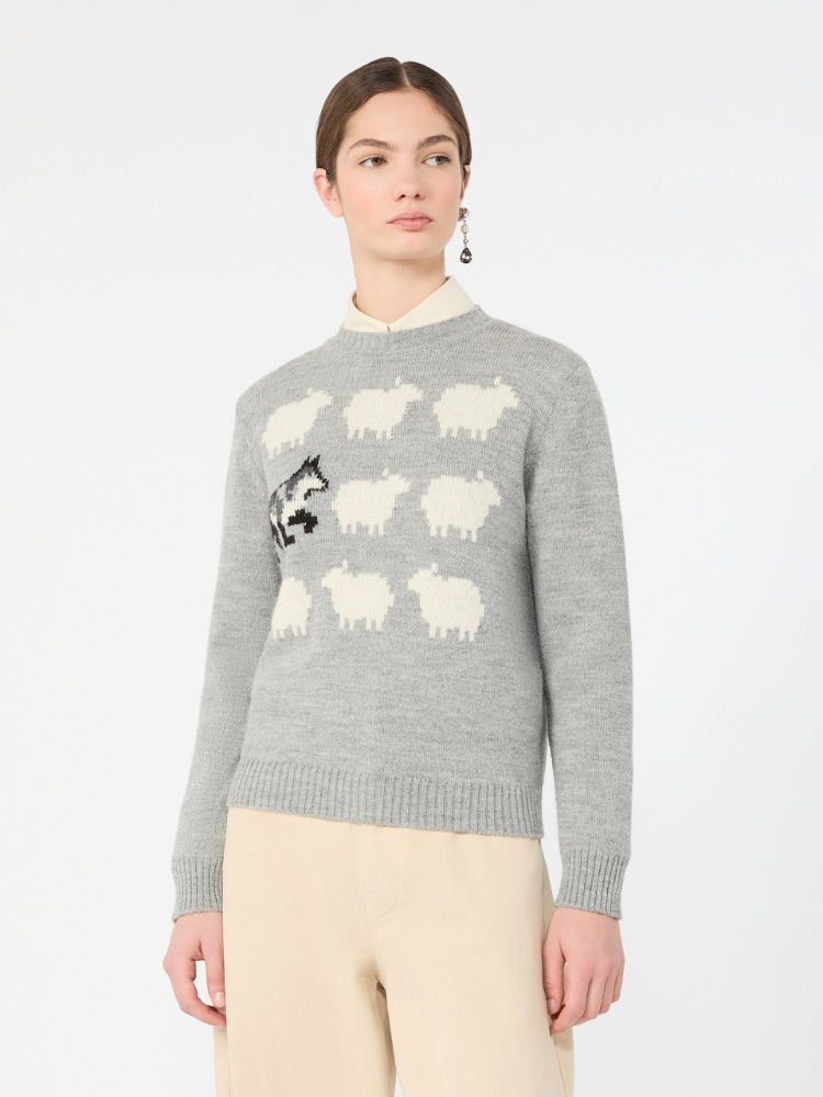 Maglia in filato di misto alpaca e lana - GRIGIO CHIARO - Max Mara - 2