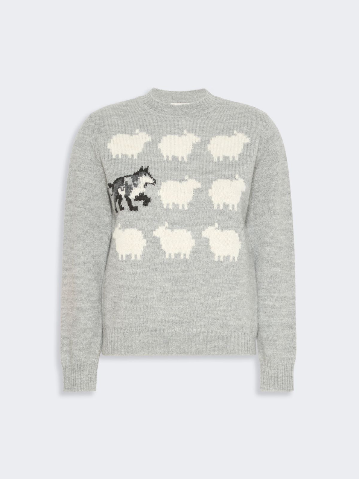Maglia in filato di misto alpaca e lana - GRIGIO CHIARO - Max Mara - 5