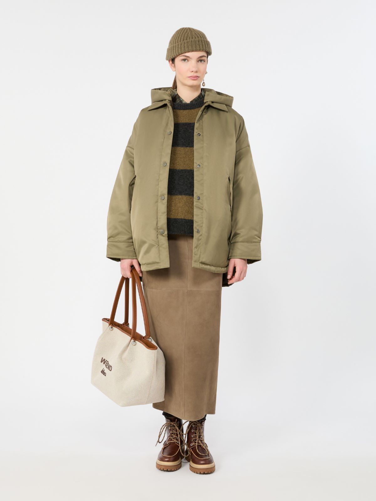 Suede skirt + KAKI - Max Mara