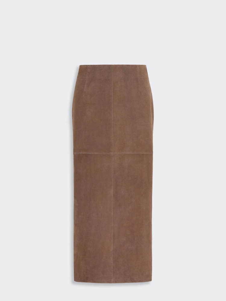 Suede skirt - BROWN - Max Mara - 4