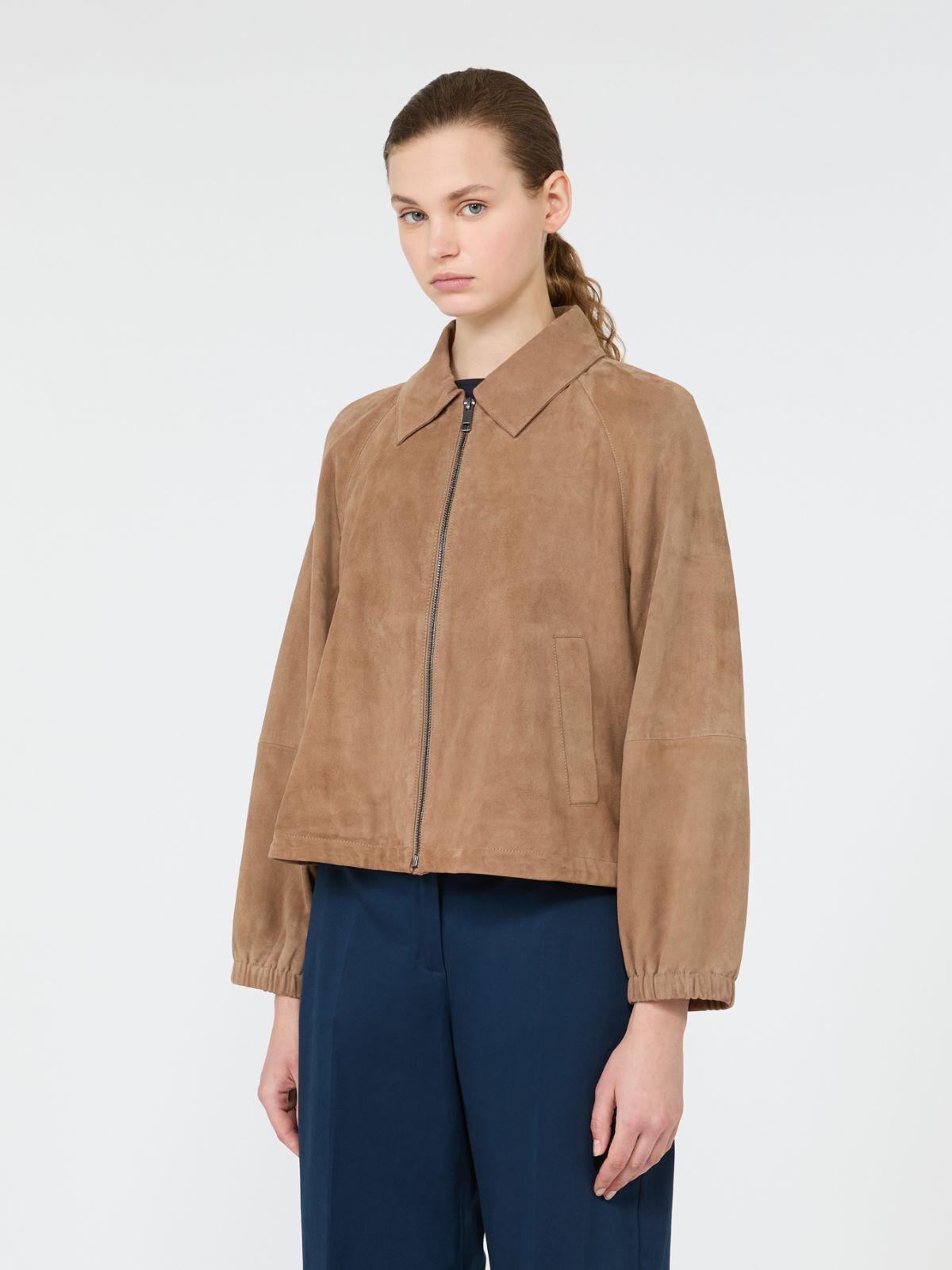 Jacke aus Wildleder - BEIGE - Max Mara - 2