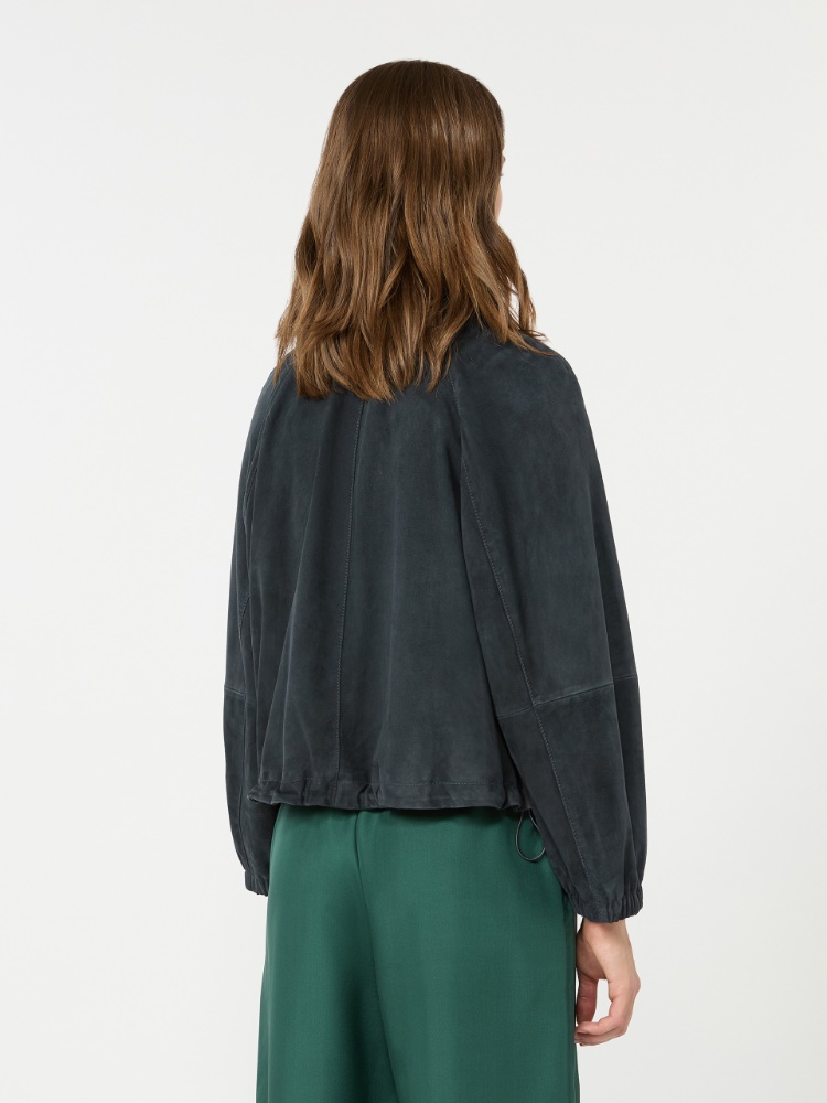 Suede jacket - NAVY - Max Mara - 3