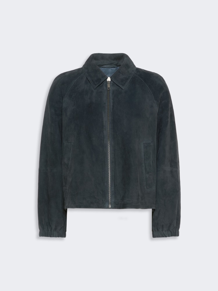 Suede jacket - NAVY - Max Mara - 5