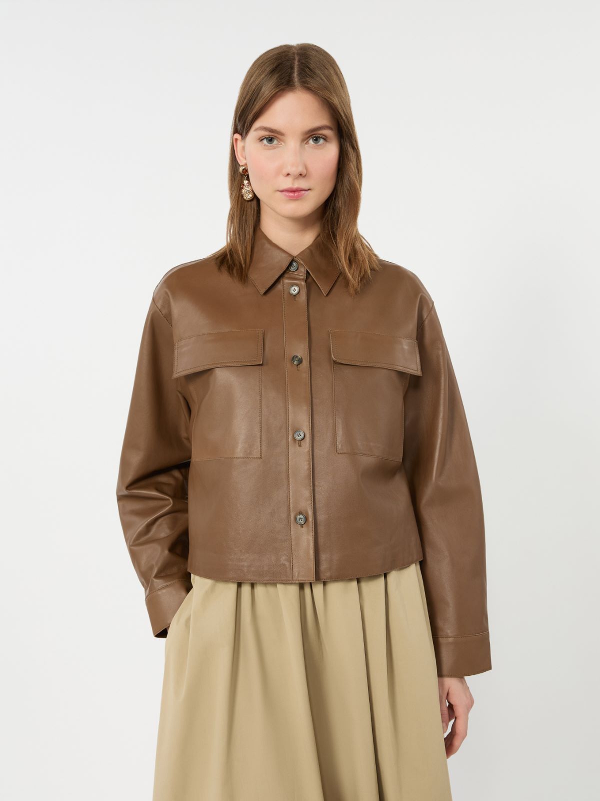 Giacca in nappa - MARRONE - Max Mara - 4