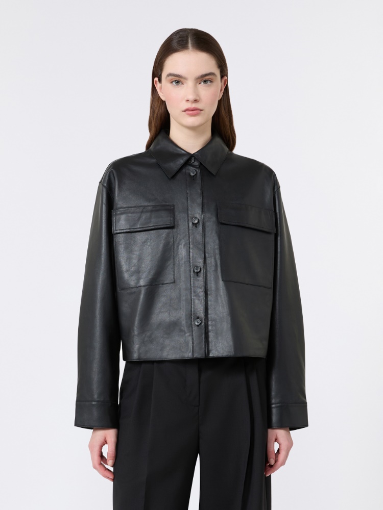 Nappa leather jacket - BLACK - 2