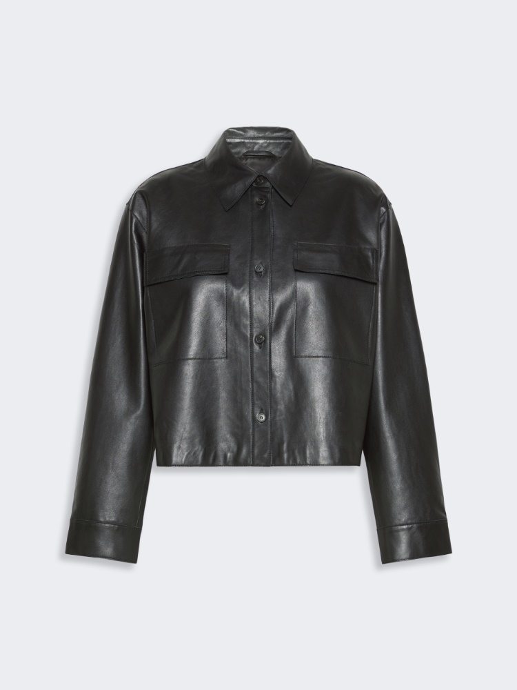 Nappa leather jacket - BLACK