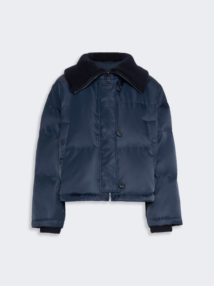 Piumino in twill tecnico antigoccia - BLU