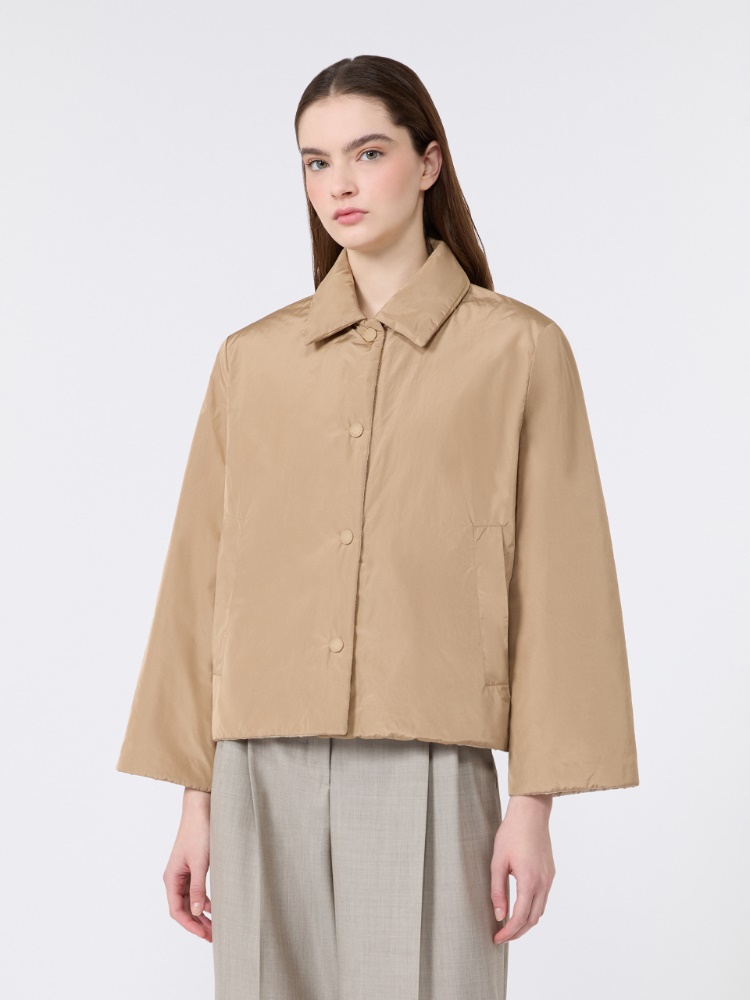 Reversible water-repellent taffeta padded jacket - CAMEL - Max Mara - 2